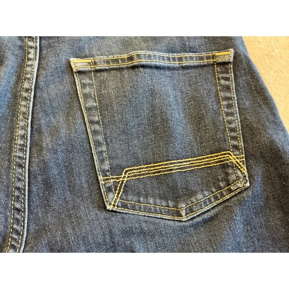 Timberland Mens Jeans Dark Wash Straight Leg Denim 34x31 Rugged Casual Blue